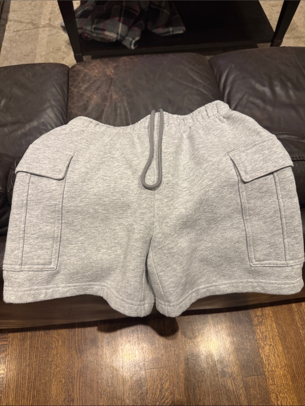 TNA women's Light Gray Cargo Sweat Shorts